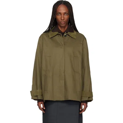 Proenza Schouler Khaki  White Label Angela Jacket In Green