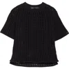 Proenza Schouler Kimia Open Crochet Sweater