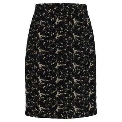 Pre-owned Proenza Schouler Knee Length Printed Skirt In Multicolor Wool In Black