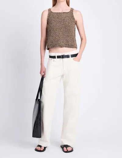 Proenza Schouler Label Drew Sweater In Marled Knits In Multi