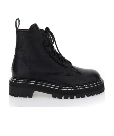 Proenza Schouler Lace-up Boots In Black