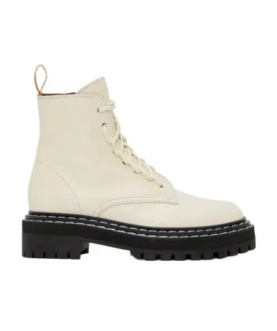 Proenza Schouler Lace-up Boots In Nude