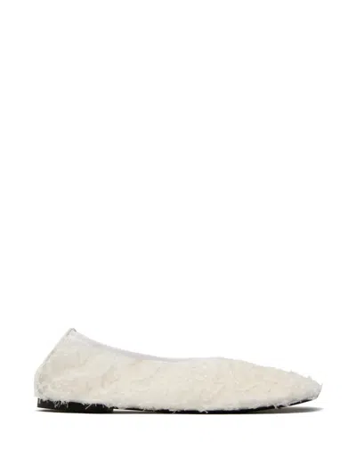 Proenza Schouler Glove Lace Ballerina Flats In White