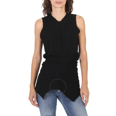 Proenza Schouler Ladies Black Textured Crepe Sleeveless Top