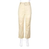 PROENZA SCHOULER PROENZA SCHOULER LADIES HIGH WAISTED UTILITY BELT PANTS IN BEIGE