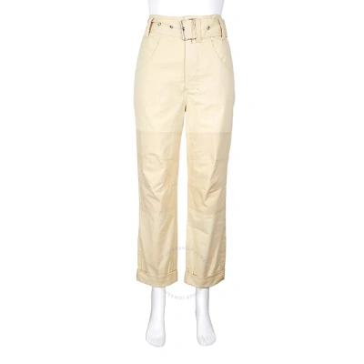 Proenza Schouler Ladies High Waisted Utility Belt Pants In Beige In Brown