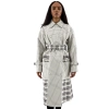 PROENZA SCHOULER PROENZA SCHOULER LADIES WINDOWPANE PLAID BELTED TRENCH COAT