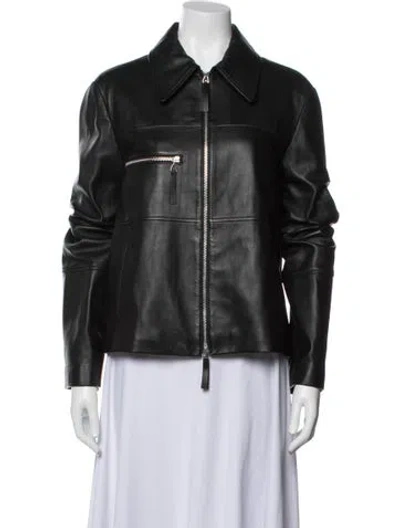 Pre-owned Proenza Schouler Lamb Fur Jacket In Black