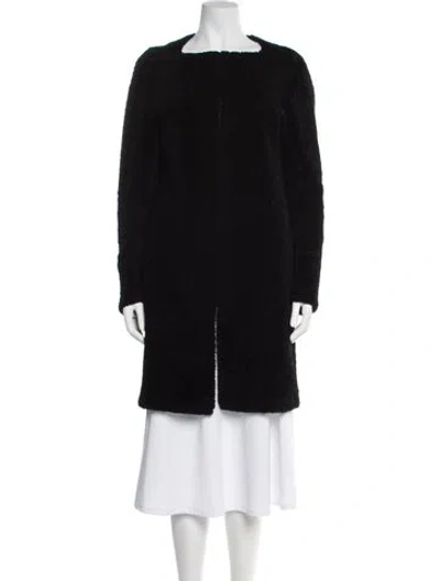 Pre-owned Proenza Schouler Lambskin Coat In Black