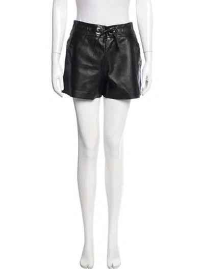 Pre-owned Proenza Schouler Lambskin Mini Shorts W/ Tags In Black