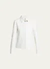Proenza Schouler Lana Eco Cotton Twill Jacket In Eggshell