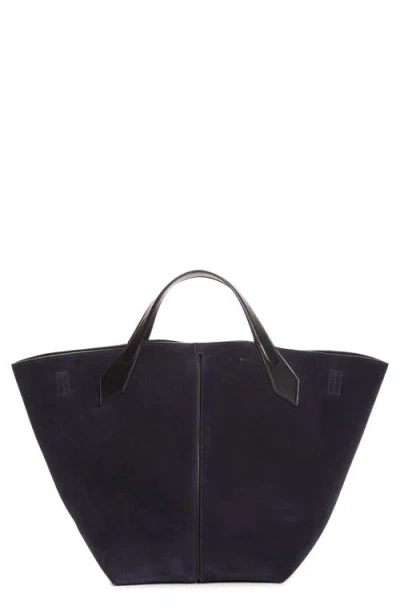 Proenza Schouler Large Chelsea Suede Tote In Black