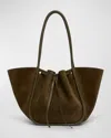 Proenza Schouler Large Drawstring Suede Tote Bag