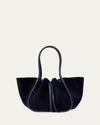 Proenza Schouler Large Drawstring Suede Tote Bag In Neutral