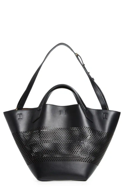 PROENZA SCHOULER LARGE PS1 PERFORATED LEATHER TOTE