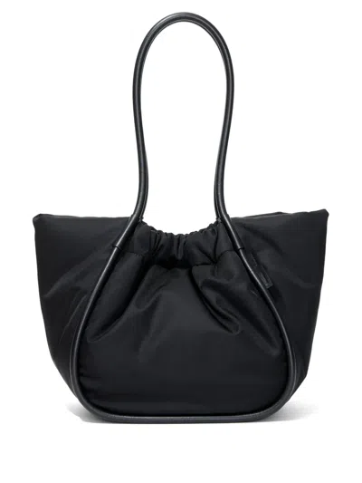 Proenza Schouler Large Ruched Tote Bag In Black