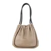 Proenza Schouler Large Ruched Tote Bag In Beige Leather In Sand