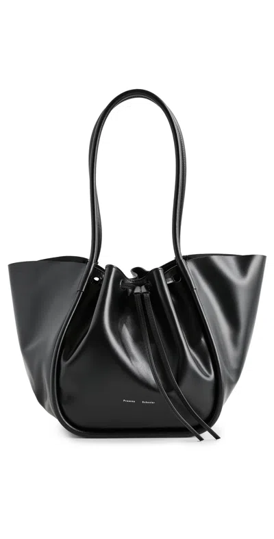 Proenza Schouler Large Ruched Tote Black