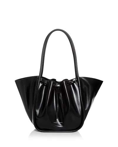 Proenza Schouler Large Ruched Tote In Black