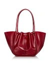 Proenza Schouler Large Ruched Tote Bordeaux One Size In Rosewood