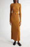 Proenza Schouler Lauryn Maxi Dress In Dark Camel