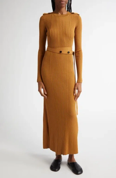 PROENZA SCHOULER PROENZA SCHOULER LAURYN LONG SLEEVE RIB SWEATER DRESS