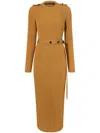 Proenza Schouler Lauryn Maxi Dress In Dark Camel