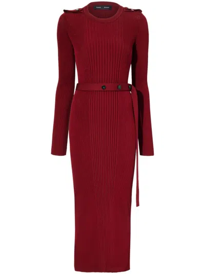 Proenza Schouler Lauryn Midi Dress In Red