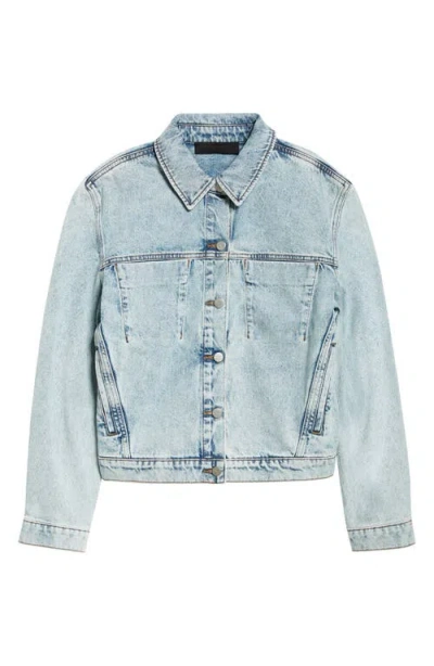 Proenza Schouler Blue Lawrence Denim Jacket In Classic Wash