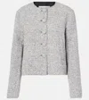 Proenza Schouler White Label Lea Bouclé Jacket In Black