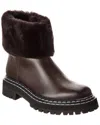 Proenza Schouler Dnu Pack  Leather & Shearling Boot In Black
