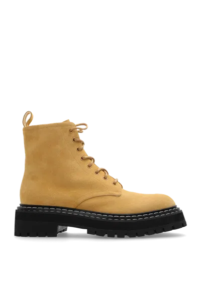 Proenza Schouler Leather Ankle Boots In Beige - 41