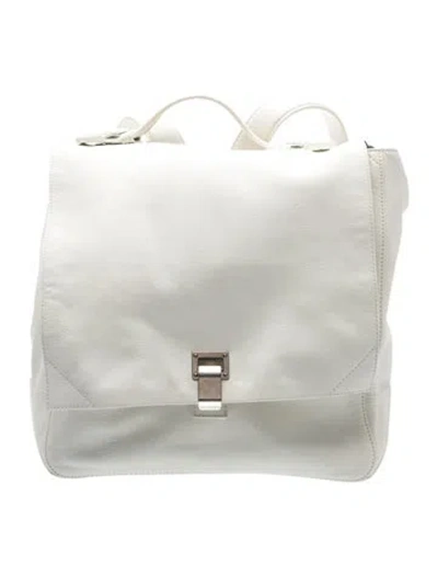 Pre-owned Proenza Schouler Leather Backpack In White