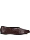 Proenza Schouler Leather Ballerina Shoes In Brown