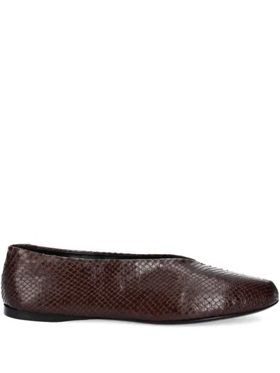 Proenza Schouler Leather Ballerina Shoes In Brown