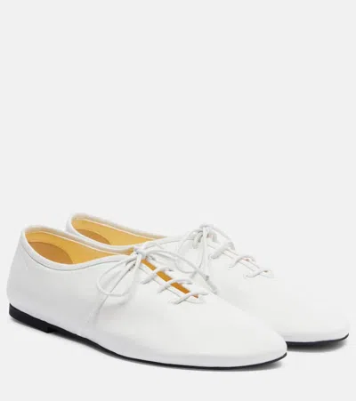 Proenza Schouler Leather Ballet Flats In White