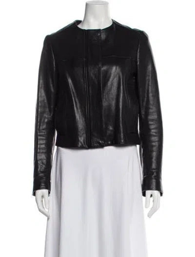 Pre-owned Proenza Schouler Leather Biker Jacket In Black
