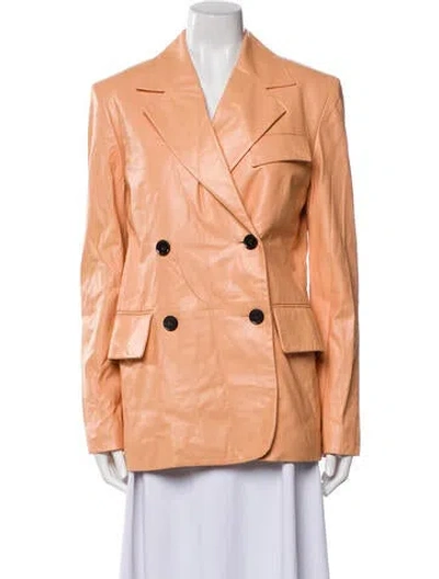 Pre-owned Proenza Schouler Leather Blazer In Neutral