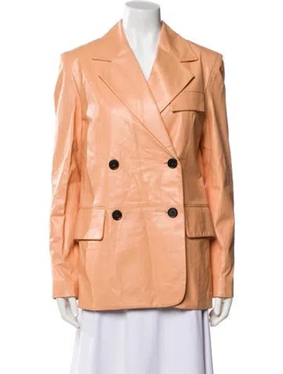 Pre-owned Proenza Schouler Leather Blazer In Neutral