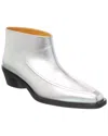 Proenza Schouler Woman Ankle Boots Silver Size 8 Calfskin In Silver