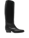 Proenza Schouler Leather Boots In Black