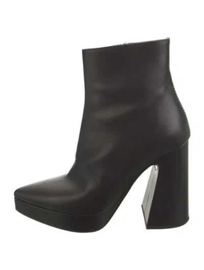 Pre-owned Proenza Schouler Leather Boots In Black