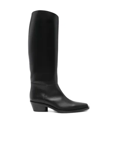 Proenza Schouler Leather Boots In Black