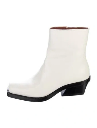 Pre-owned Proenza Schouler Leather Boots In Neutral