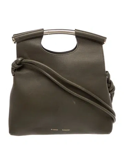 Pre-owned Proenza Schouler Leather Bucket Bag In Grey