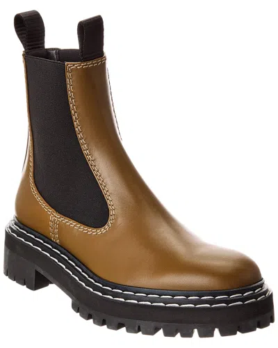Proenza Schouler Leather Chelsea Boot In Green