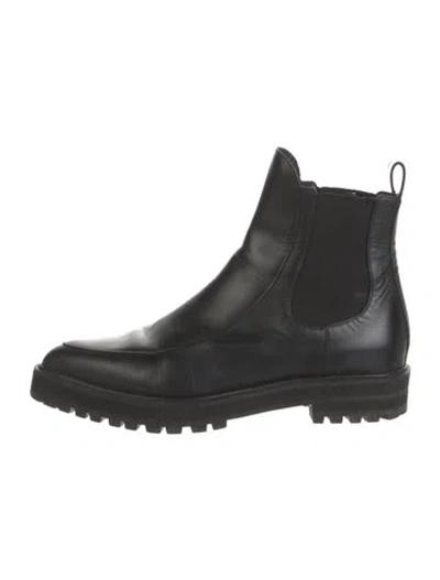 Pre-owned Proenza Schouler Leather Chelsea Boots In Black