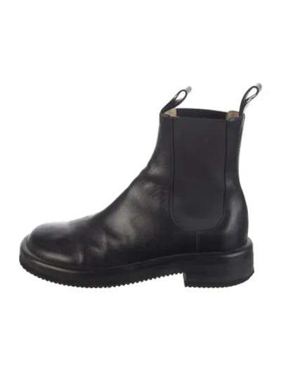 Pre-owned Proenza Schouler Leather Chelsea Boots In Black