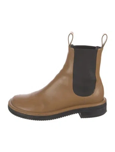 Pre-owned Proenza Schouler Leather Chelsea Boots In Brown