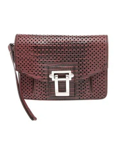 Pre-owned Proenza Schouler Leather Clutch In Multi